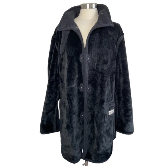 EMPORIO ARMANI Reversible Synthetic Shearling Coat size 50 - Picture 14 of 15